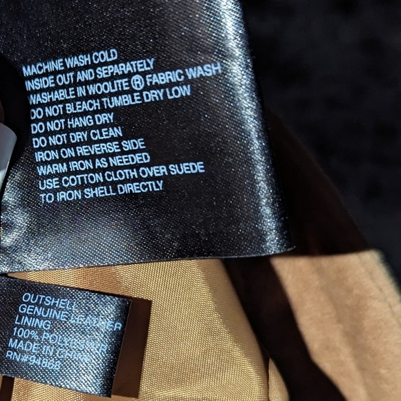 Tan Suede Leather Pants Embroidered High Rise Bootcut Womens 12 Bernardo Vintage - Picture 5 of 6